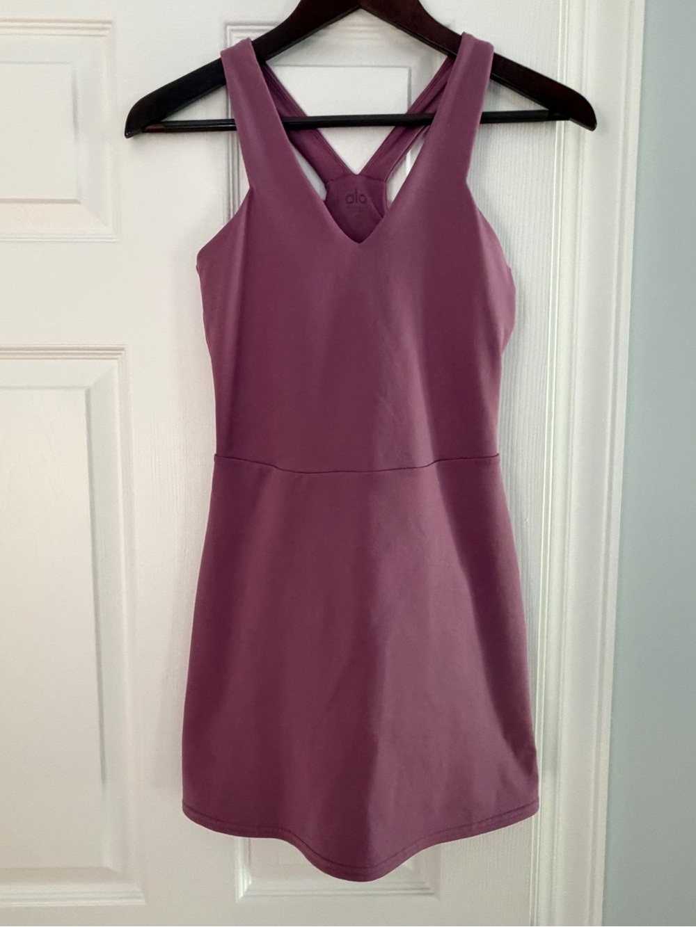ALO Yoga Mauve Airbrush Sleeveless Mini Dress